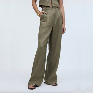 Madewell | The Harlow Wide-Leg Pant in 100% Linen | Size 4